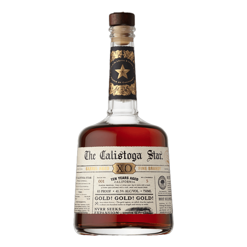 Calistoga Star Aged Fine Brandy California