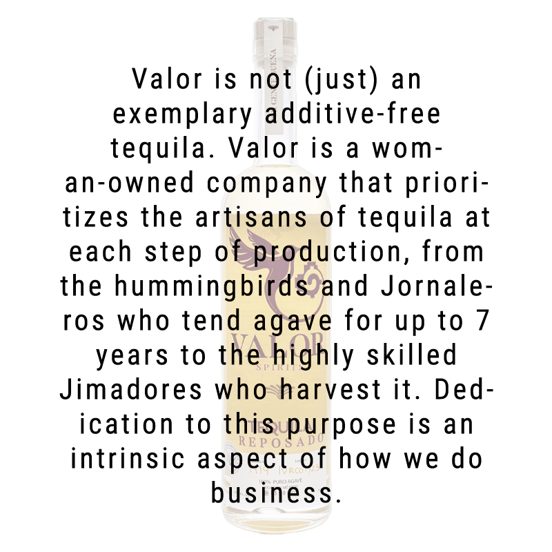 Valor Spirits Reposado Tequila 750mL - Great American Craft Spirits
