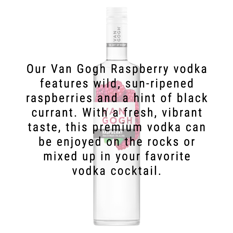 Van Gogh Raspberry Vodka 750ml - Great American Craft Spirits