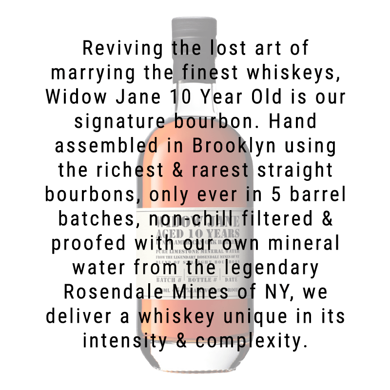 Widow Jane 10 Year Bourbon Whiskey 750mL - Great American Craft Spirits