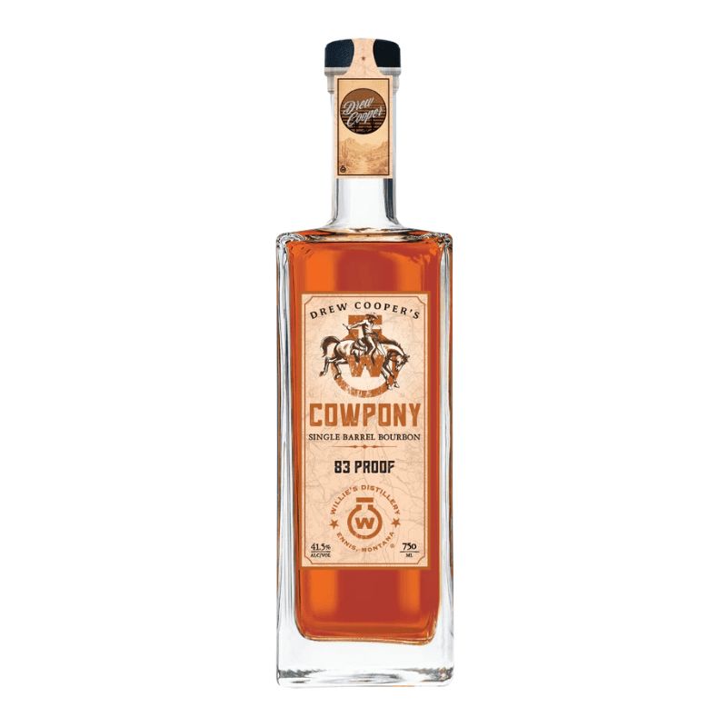 Willie's Distillery Drew Cooper Cowpony Single Barrel Bourbon 750ml - Great American Craft Spirits
