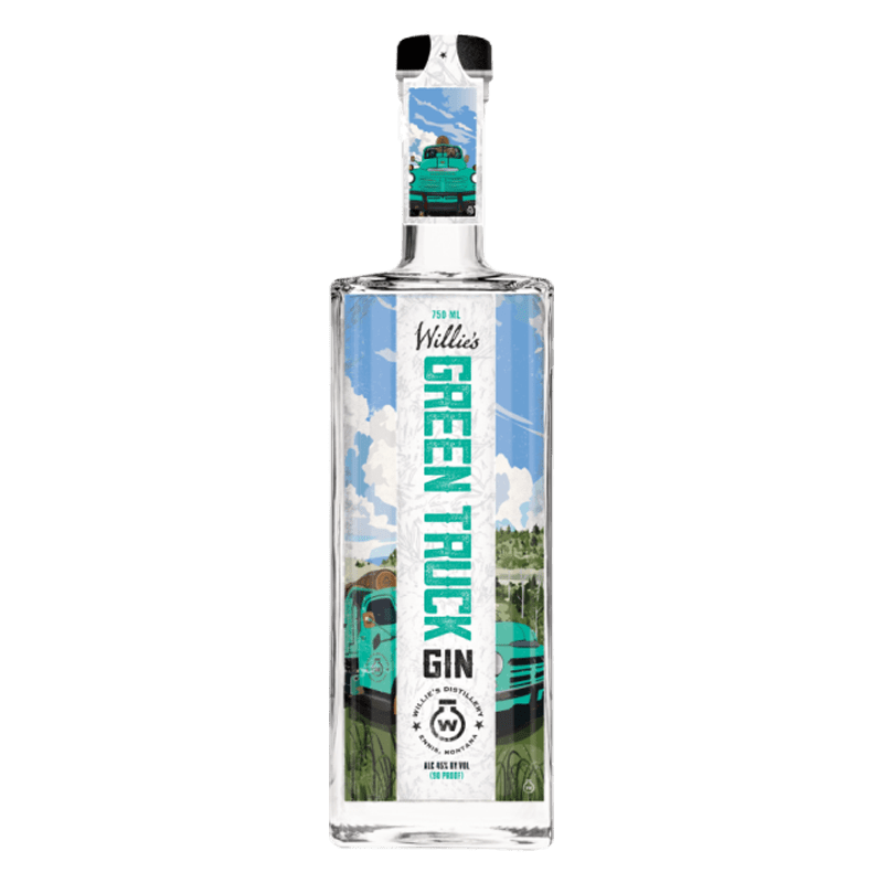 Willie's Distillery Green Truck Gin 750mL - Great American Craft Spirits