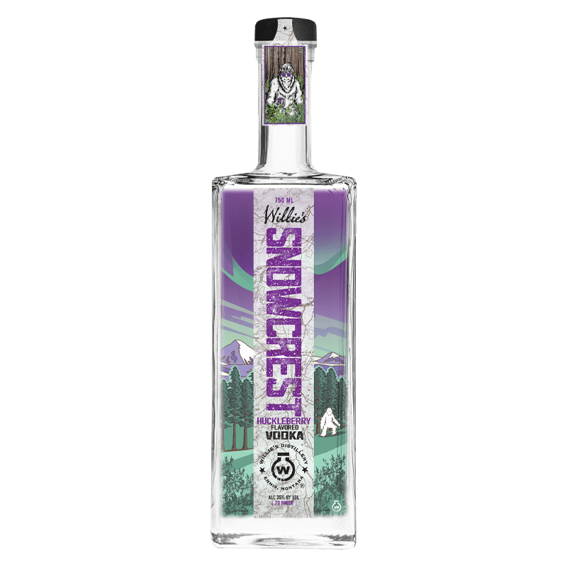 Willie's Distillery Snowcrest Huckleberry Vodka 750ml - Great American Craft Spirits