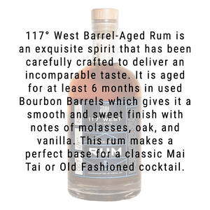 117º West Spirits Barrel Aged Rum 750mL
