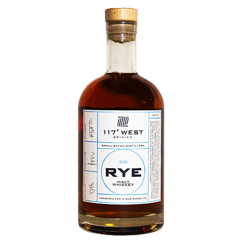 117º West Spirits Rye Whiskey 750mL