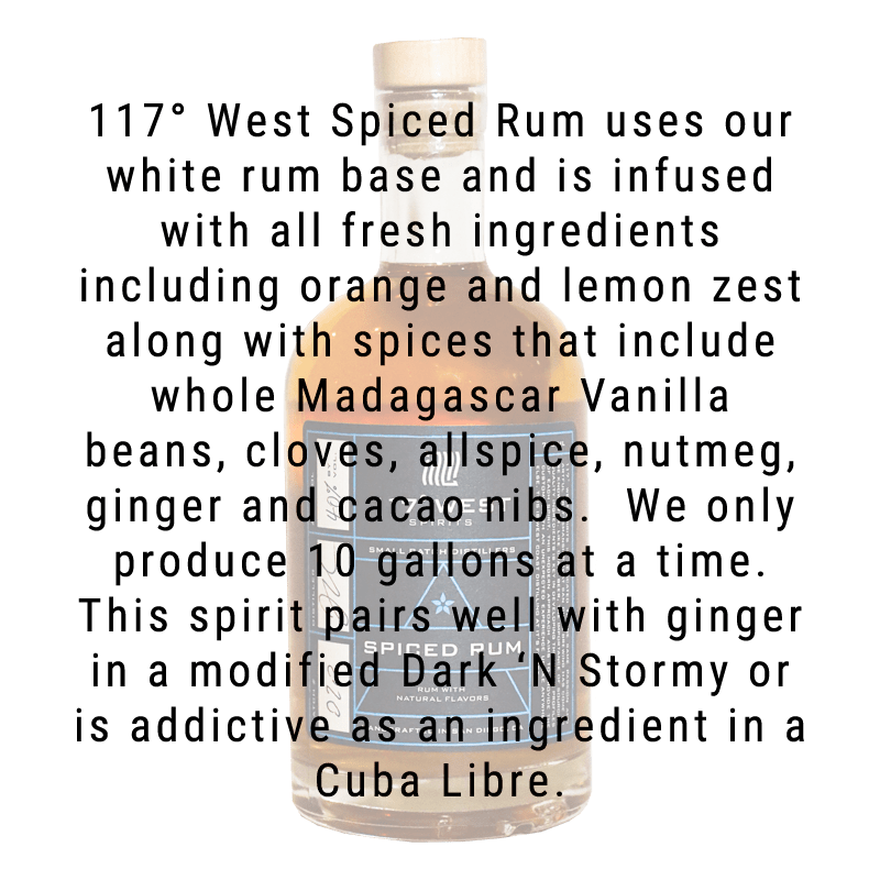 117º West Spirits Spiced Rum 750mL