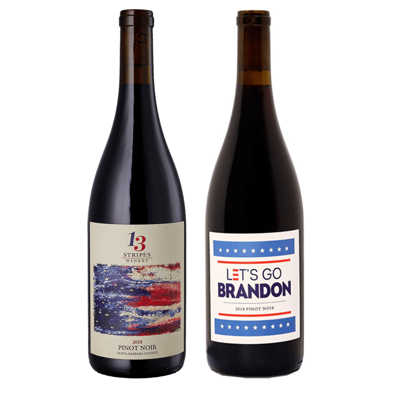 13 Stripes & Let's Go Brandon Pinot Noir 6 Pack - Great American Craft Spirits