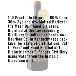Buy James E. Pepper 1776 Straight Bourbon Whiskey | Great American Craft  Spirits