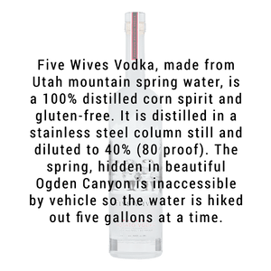 Ogden's Own Five Wives Premium Potato Vodka 750ml