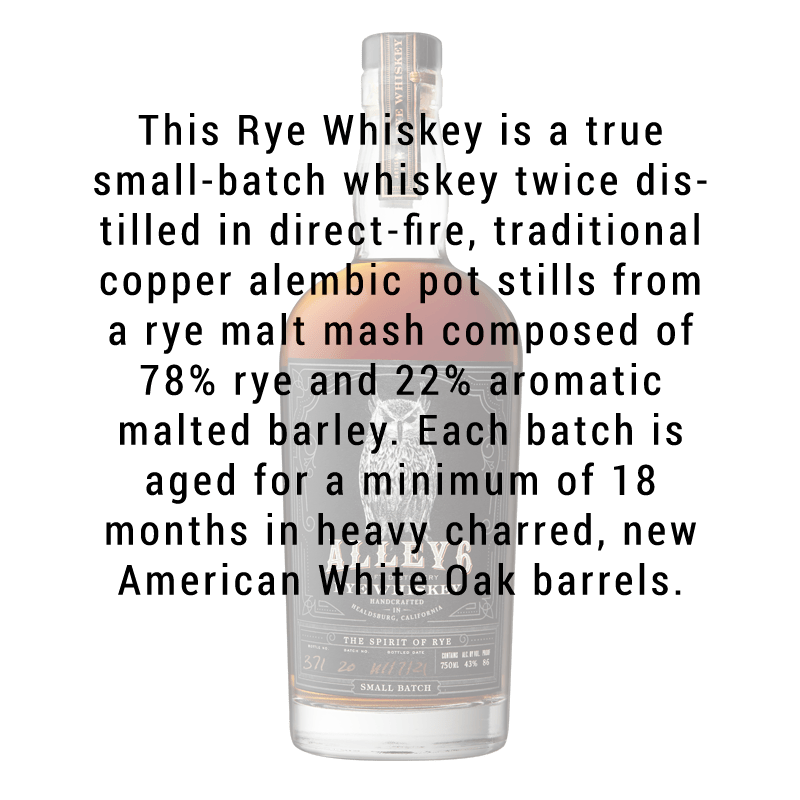 
            
                Load image into Gallery viewer, Alley 6 Rye Whiskey 750ml
            
        