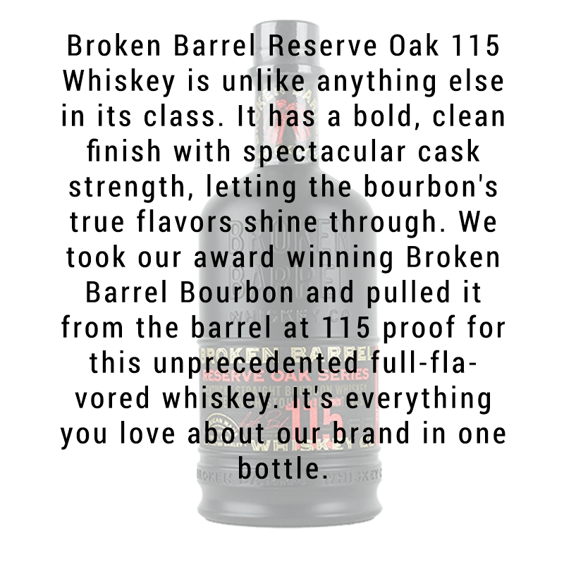 Broken Barrel Reserve Oak Series Bourbon with Stout Staves 750ml