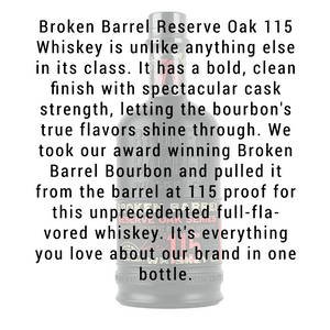 Broken Barrel Reserve Oak Series Bourbon with Stout Staves 750ml
