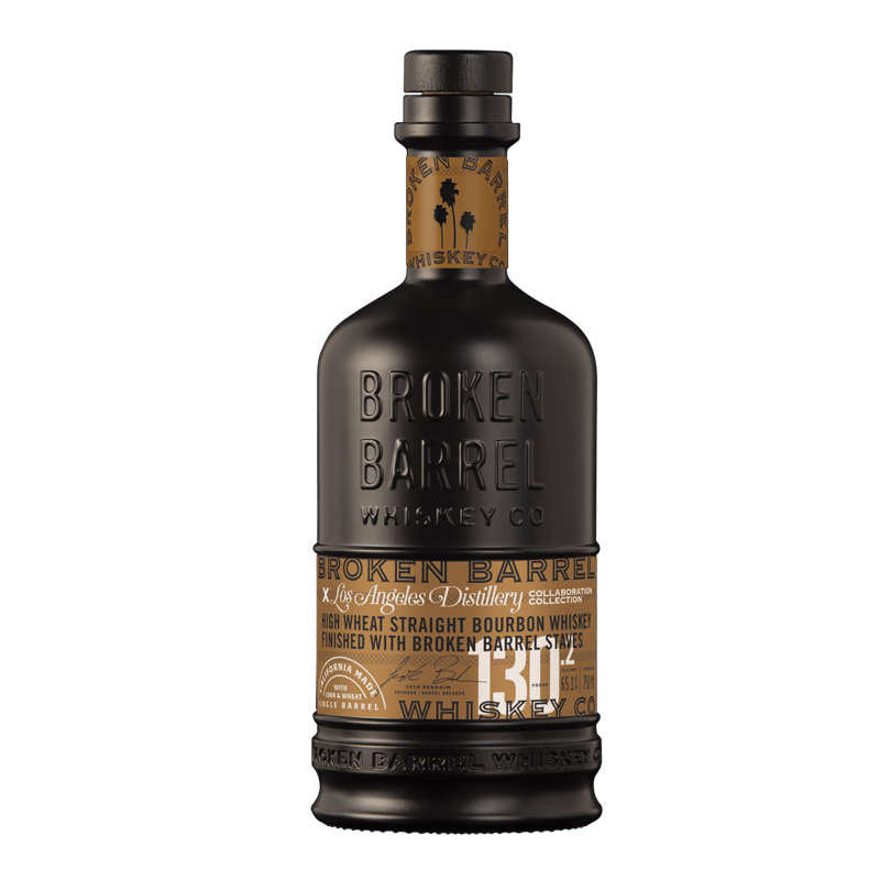 Broken barrel & Los Angeles Distillery High Wheat Straight Bourbon Whisky 750ml