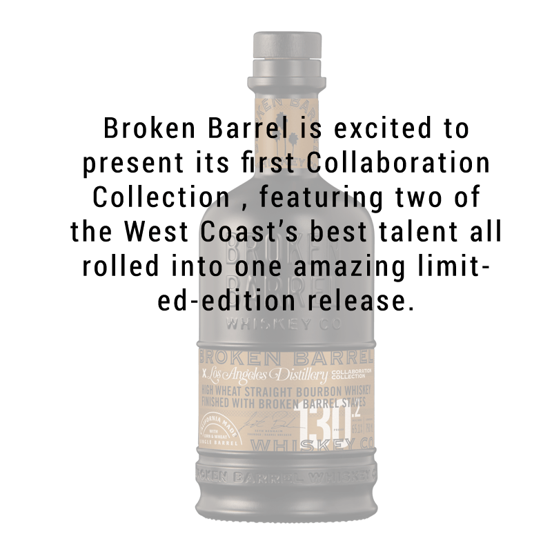 
            
                Load image into Gallery viewer, Broken barrel &amp;amp; Los Angeles Distillery High Wheat Straight Bourbon Whisky 750ml
            
        