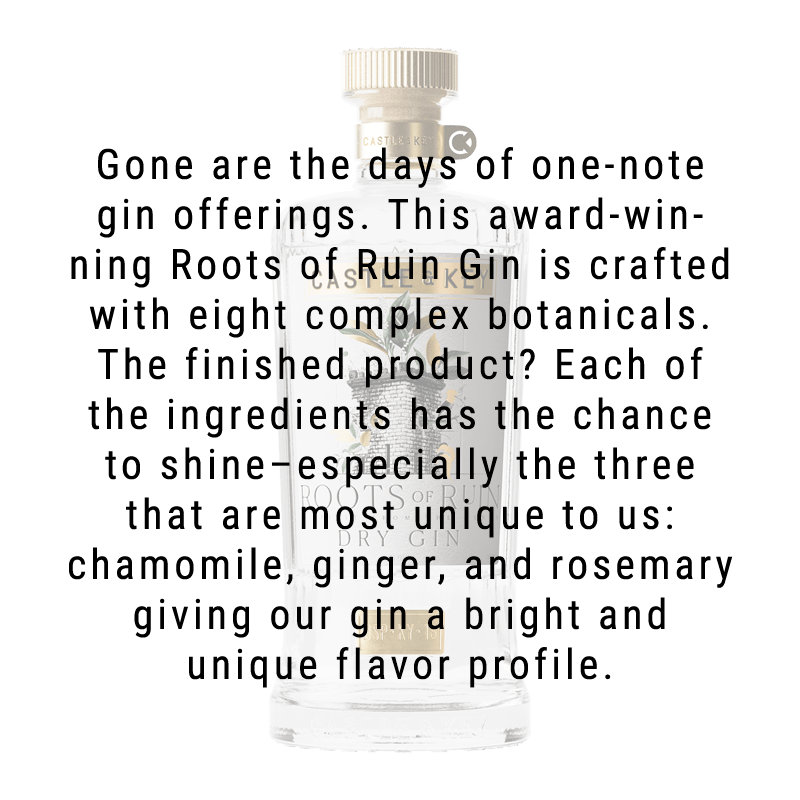 
            
                Load image into Gallery viewer, Castle &amp;amp; Key Roots of Ruin Gin 750ml
            
        