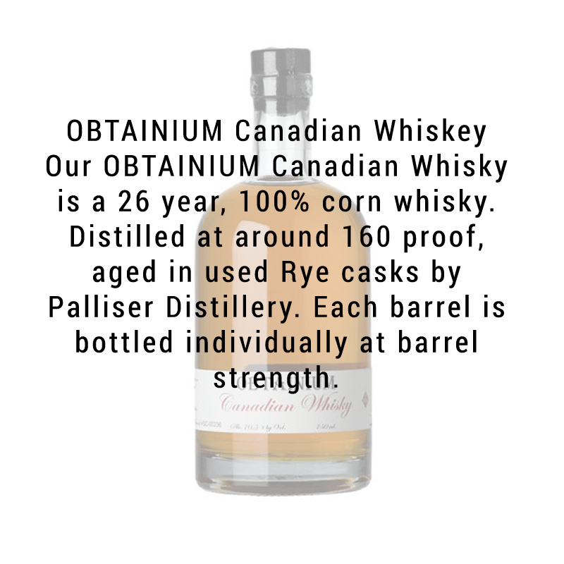 
            
                Load image into Gallery viewer, Cat Eye&amp;#39;s Distillery Obtainium Canadian Whiskey 750mL
            
        