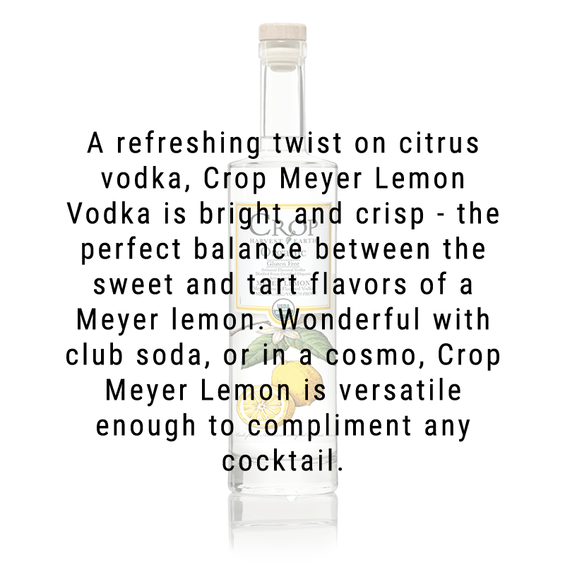 
            
                Load image into Gallery viewer, Crop Harvest Earth Organic Meyer Lemon Vodka 750ml
            
        