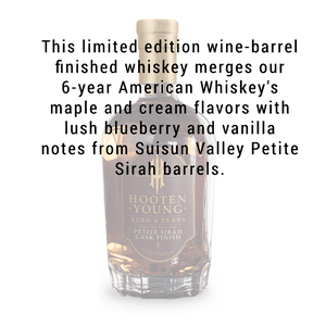 
            
                Load image into Gallery viewer, Hooten Young Wine Barrel Whiskey Collection Petite Sirah Cask Finish 750mL
            
        