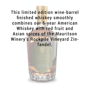 Hooten Young Wine Barrel Whiskey Collection Zinfandel Cask Finish 750mL