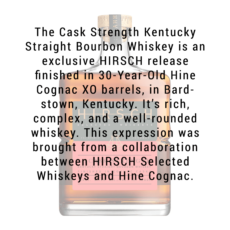 
            
                Load image into Gallery viewer, Hirsch The Cask Strength Bourbon Whiskey Finished in Cognac Casks 750mL
            
        