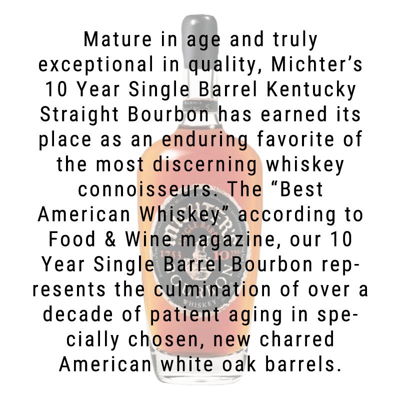 Michter's 10 Year Kentucky Single Barrel Bourbon 750mL