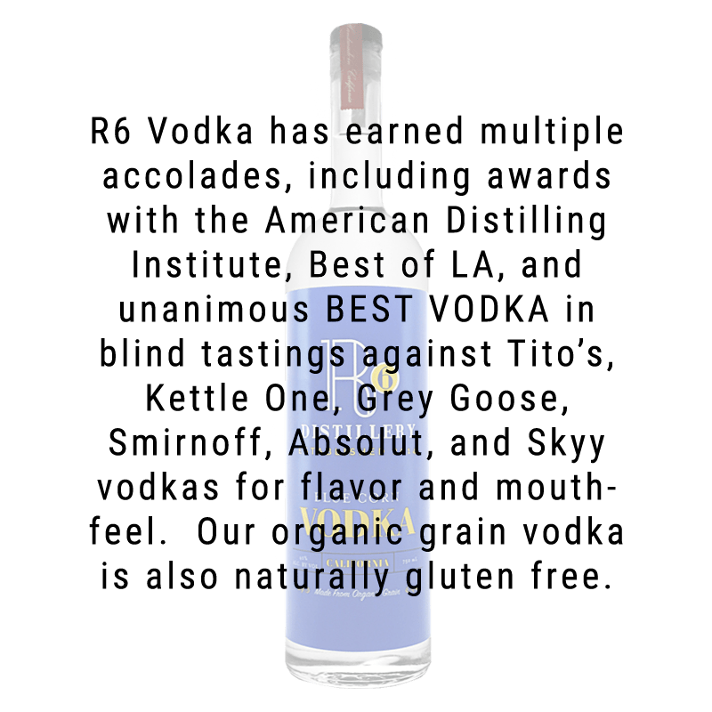 R6 Distillery Blue Corn Vodka 750mL