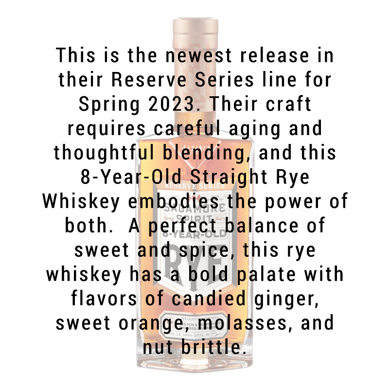 Sagamore Spirit Reserve Series 8 Year Old Rye Whiskey 750mL