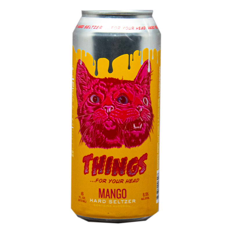 Things For Your Head Mango Hard Seltzer 16.oz