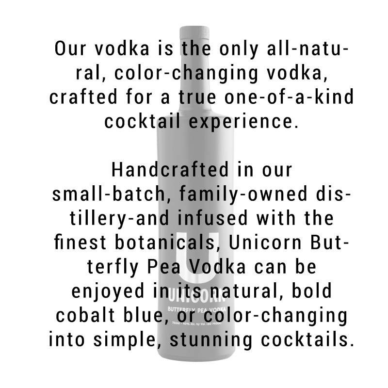 Unicorn Butterfly Pea Vodka 750ml