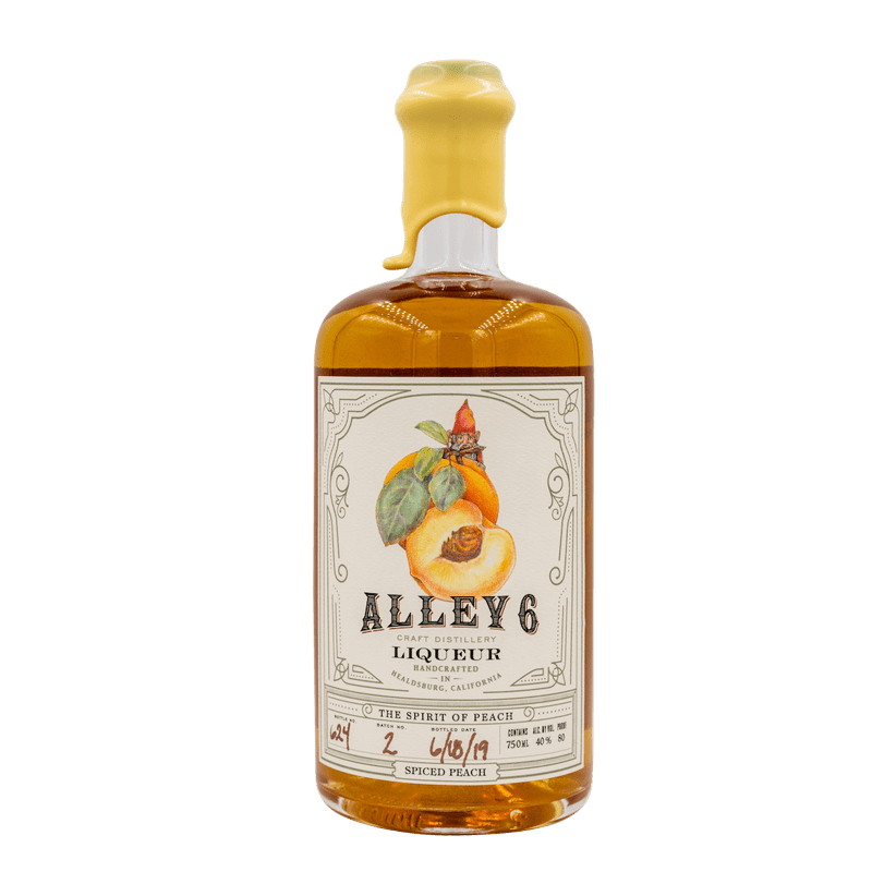 Alley 6 Spiced Peach Liqueur 750ml - Great American Craft Spirits