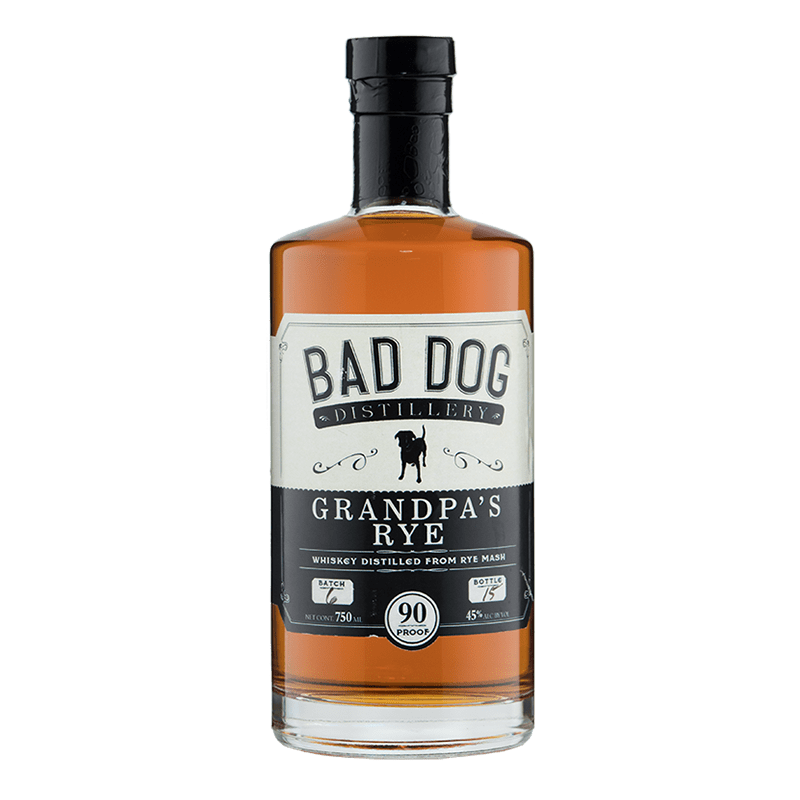 Bad Dog Distillery Grandpa's Rye 750mL buy online great american craft spirits