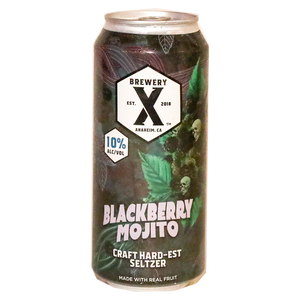 Brewery X  Blackberry Mojito Craft Hard-est Seltzer 16.oz