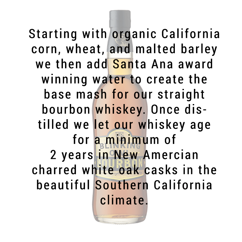 
            
                Load image into Gallery viewer, Blinking Owl California Straight Bourbon Whiskey Small Batch Wheated 750ml
            
        
