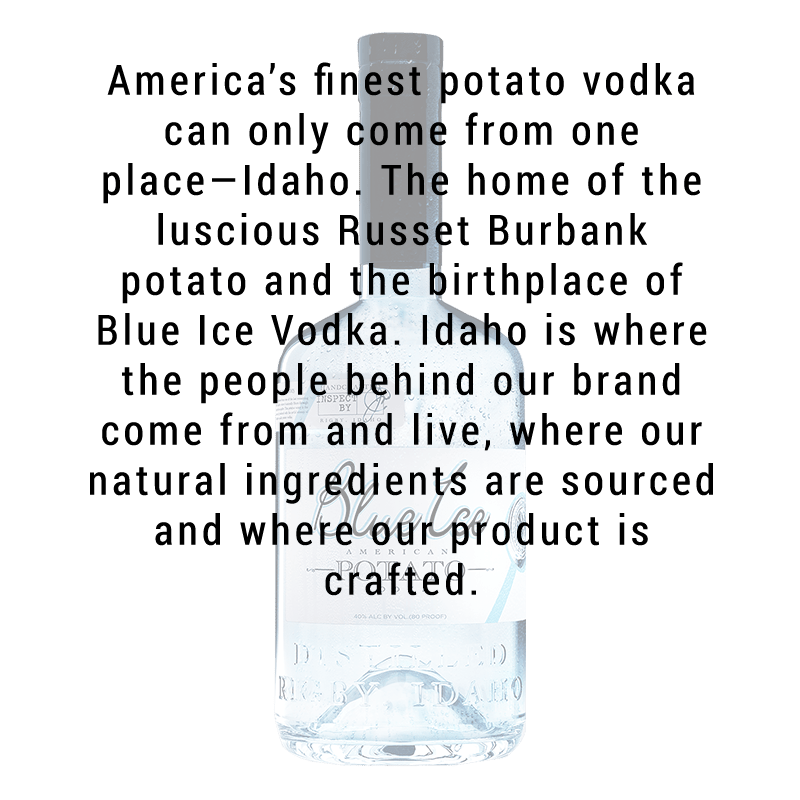Blue Ice Potato Vodka 750ml - Great American Craft Spirits
