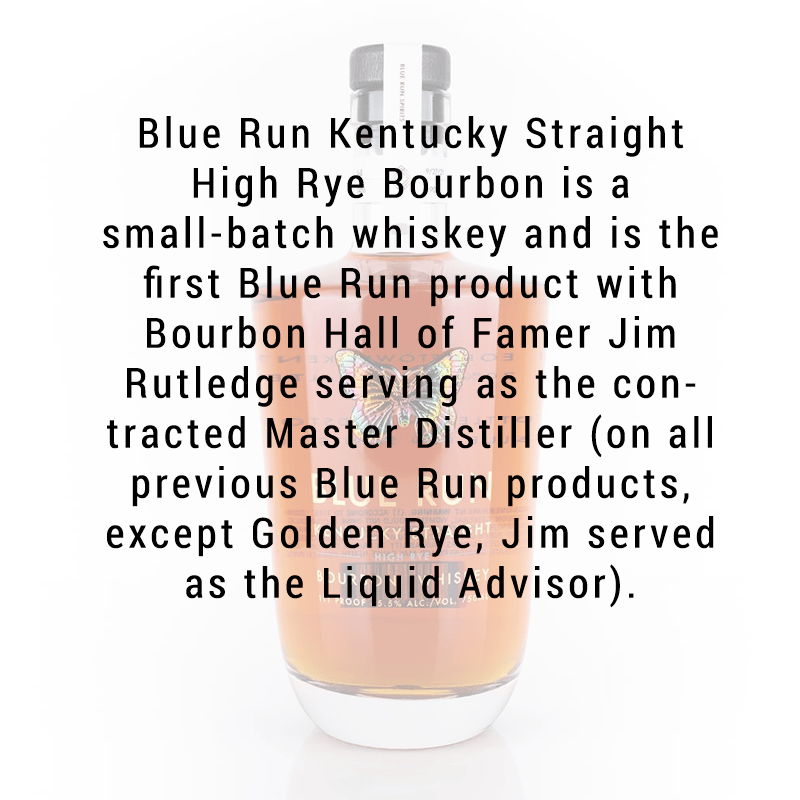 Blue Run Spirits Kentucky Straight High Rye Bourbon Whiskey 750mL - Great American Craft Spirits