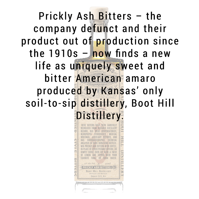 Boot Hill Distillery Prickly Ash Bitters 375mL - Great American Craft Spirits