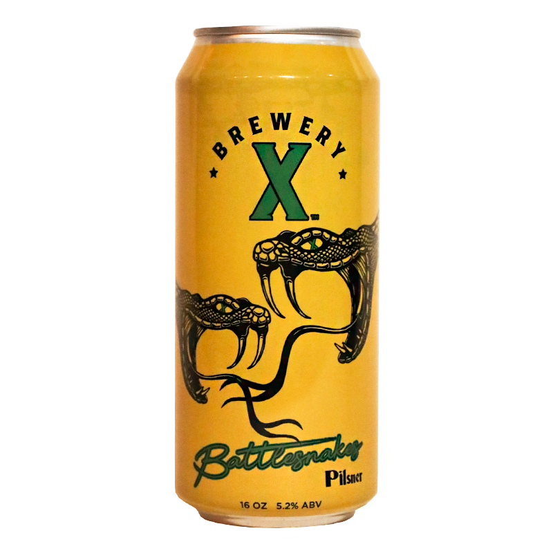 Brewery X Battlesnakes Pilsner 16.oz