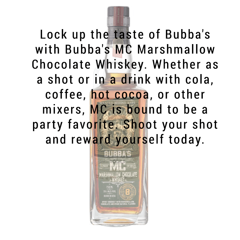 Bubba's Secret Stills Marshmallow Chocolate Whiskey 750ml - Great American Craft Spirits