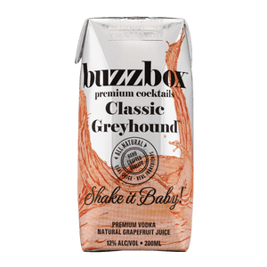 Buzzbox Premium cocktails Classic Greyhound cocktail 4 Pack
