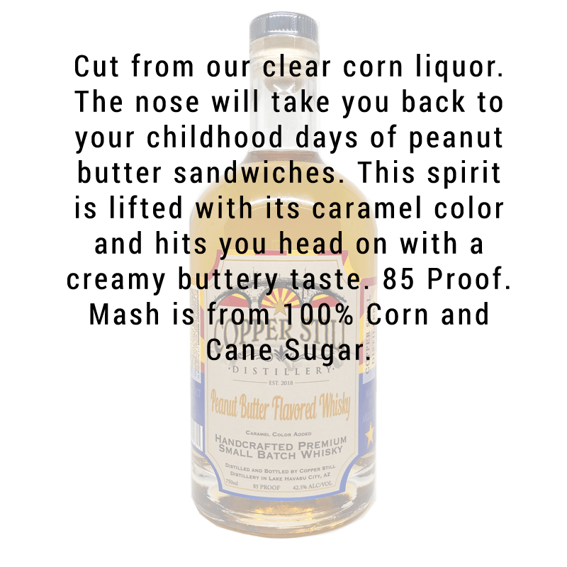 
            
                Load image into Gallery viewer, Copper Still Distillery Peanut Butter Flavored Whisky 750mL
            
        
