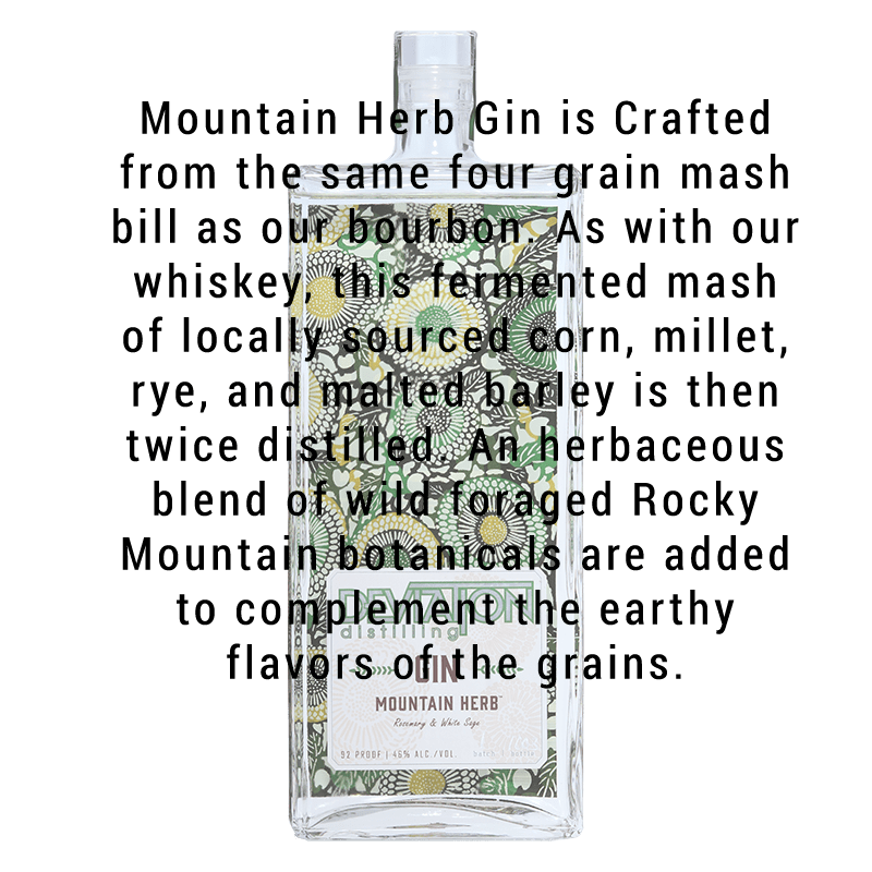 Deviation Distilling Mountain Herb Gin 750mL