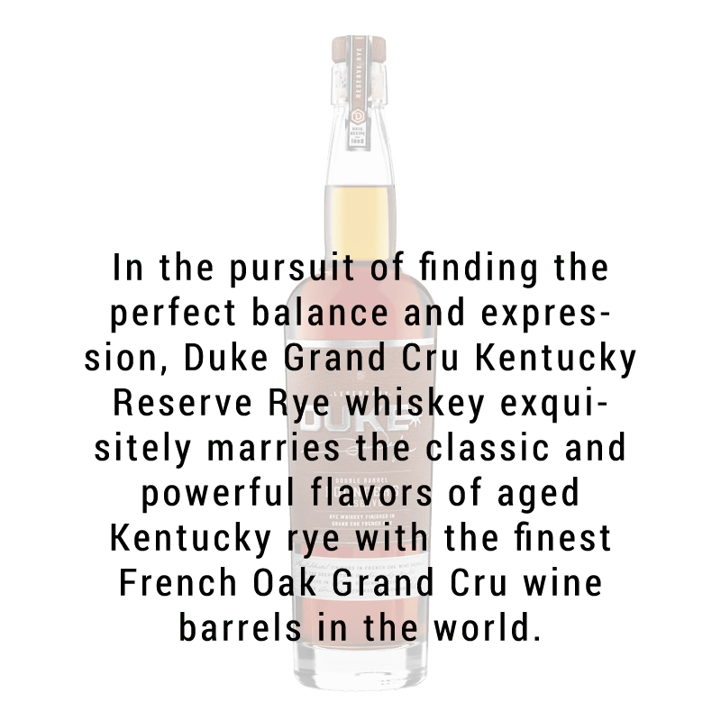 Duke Double Barrel Founders Reserve Rye Whiskey 750ml - Great American Craft Spirits