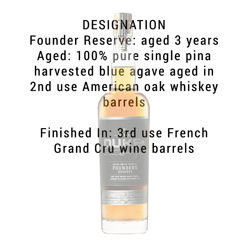 Duke Extra Anejo Tequila Founders Reserve 750ml - Great American Craft Spirits