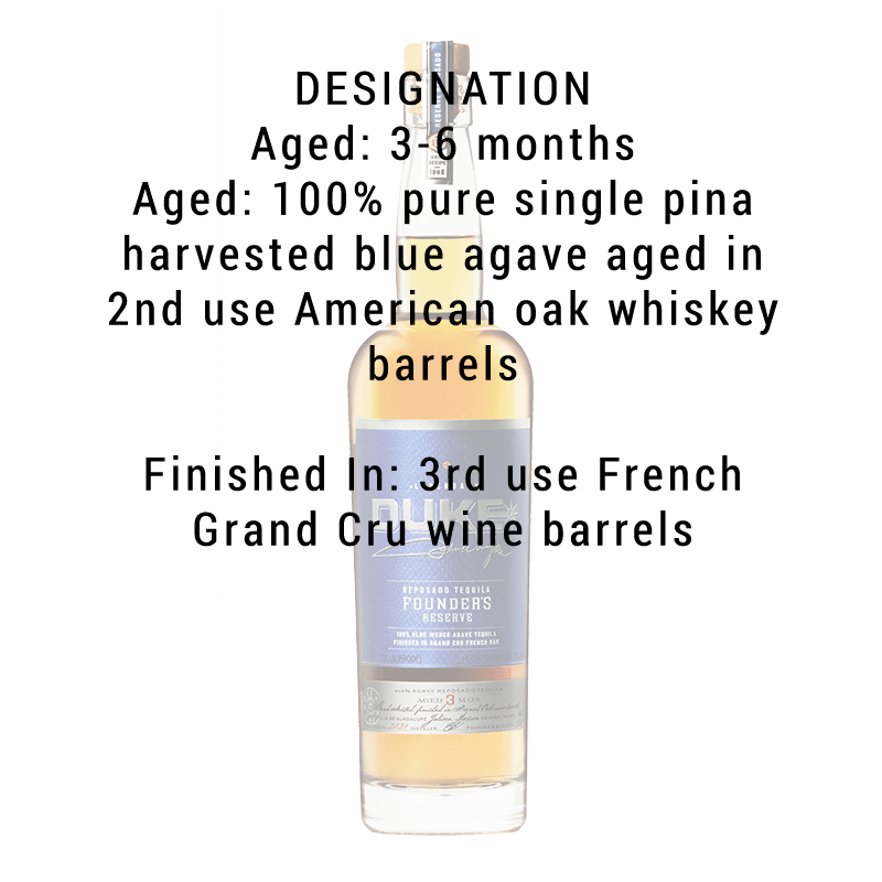 Duke Grand Cru Reposado Tequila 750ml - Great American Craft Spirits