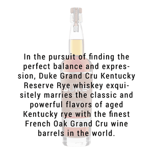 Duke Double Barrel Founders Reserve Rye Whiskey 750ml