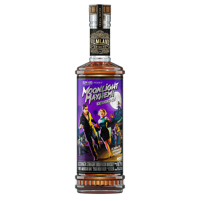 Filmland Spirits Moonlight Mayhem Extended Cut Cask Strength Bourbon Whiskey 750mL - Great American Craft Spirits