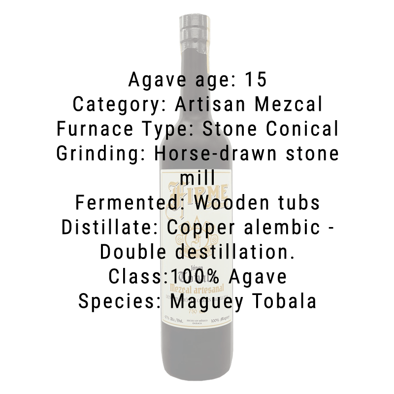 Firme Mezcal Tobala 750ml - Great American Craft Spirits