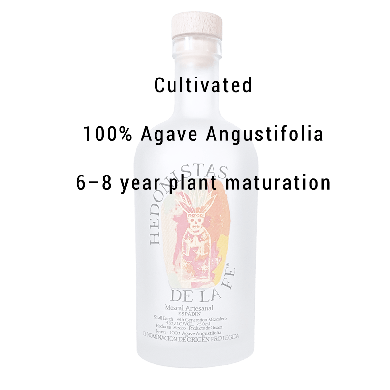 Hedonistas De La Fe Espadin Mezcal 750ml - Great American Craft Spirits