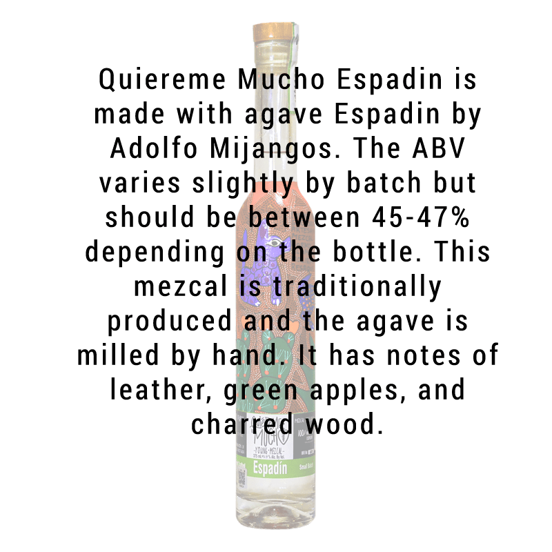 
            
                Load image into Gallery viewer, Quiereme Mucho Espadin Mezcal 375mL
            
        