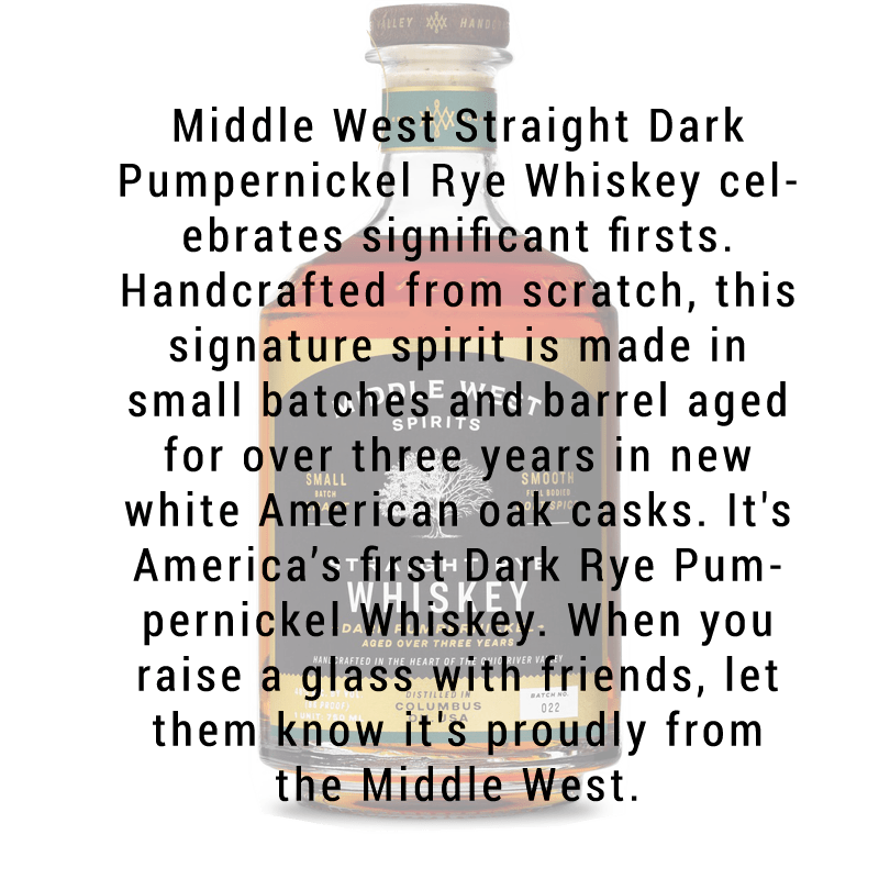 Middle West Spirits Dark Pumpernickel Rye 750mL - Great American Craft Spirits
